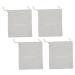 Outanaya 4pcs Hair Dryer Storage Bag Hairdryer Bags Drawstring Hair Dryer Bags Canvas Drawstring Bags Fabric 33.00X30.00X0.50CM Light Grey