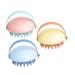 FRCOLOR 6 Pcs Massage Comb Cleaning Brush Wet and Dry Scrubber Hair Brush Massager Shampoo