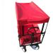 Foldable Utility Wagon Collapsible Sports Outdoor Cart with Removable Canopy Large Capacity and Tilting Handle for Camping Beach Sporting Events Concerts Shopping - Buy Online on GoSupps.com