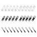 Rhys zipper removable zipper head zinclegation tool -free suitable for jackets bags boots etc. (silver and black a total of 30 pieces)