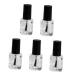 Balacoo Nails Gel Clear Gel Nail Art Gel Bottle Brush Clear Nail Polish Bottles Glass Manicure Empty Bottle