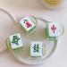 Houchu Retro Mahjong Hair Claw Barrette for Women - Chinese Style Mini Clip Resin Hairpin - Buy Online on GoSupps.com
