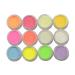12 Colors Neon Pigment Nail Powder Dust Nail Glitter Glitter Powder for Nails Nail Powder Luminous Pigment Powder DIY Nail Art