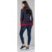 Happy Mama Maternity Nursing Jumper Sweatshirt 348 Graphite & Crimson - Size 14-16 - Buy Online on GoSupps.com