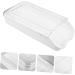 Mikikit 1pc Egg Box Portable Drawers Refrigerator Egg Bin Refrigerator Fresh Container Plastic Eggs Rolling Transparent 33.5X17.5X7.5CM - Buy Online on GoSupps.com