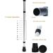 Folding Forearm Crutches Adults Lightweight Adjustable Canes Ergonomic Design with Non-Slip Foot Cap Suitable for Height 140-190cm/4' 5''-6' 2'' (Color : Black Size : 1 Count) Anniversary Lucky Black 1 count - Buy Online on GoSupps.com
