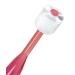 Adult Soft Bristle Toothbrush - Round Micro-Fine Brush Head for Sensitive Oral Hygiene - Red, 1 Count - Buy Online on GoSupps.com