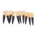 10Pcs Cosplay Fake Nails Witch Nails Realistic Terrible Horror Decorative Claws Halloween Nails Witch Decorations Halloween Props for Festival Black