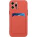 Tivenfezk Nadoli iPhone 15 Pro Max Silicone Case - Ultra Thin Shockproof Scratch-Resistant Wallet Design with Credit Card Holder - Plum Red - Buy Online on GoSupps.com