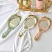 Rafstya Cute Vintage Hand Mirrors Makeup Vanity Mirror Handheld Cosmetic Mirror with Handle for Gifts Pink - Buy Online on GoSupps.com
