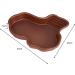 rockible Reptile Bathing Pool Turtle Bath with Ramp Tortoise Feeder Tortoise Water Dish for Tortoise Chameleon Hamster Scorpion Gecko Without Hose - Buy Online on GoSupps.com