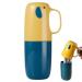 Danlai toothbrush cup case travel portable toothpasta holder storage case storage cup hold hold tooth brush box yellow