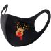 Deholifer 8-Piece Cotton Adult Christmas Fabric Masks - Breathable Washable Adjustable Mouth & Nose Protection in Black - Buy Online on GoSupps.com