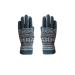 Healifty 1 pair Men's Warm Full Finger of Knitted Printed Yarn Grey Woolen Gloves
