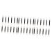 FOMIYES 72 Pcs Eyeshadow Brush Kit Eye Shadow Applicator Brush Eyeshadow Eye Shadow Stick Sponge Set Miss 7cmx3pcs Black+whitex3pcs