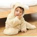 Ceguimos Newborn Baby Hooded Romper Jumpsuit | Warm Fleece Cartoon Bear | 0-3 Months - Buy Online on GoSupps.com