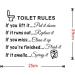 Bestjybt DIY Toilet Rules Wall Quotes Stickers - Bathroom Decals for Home Decor - Buy Online on GoSupps.com