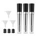 SHERCHPRY 6pcs Eyelash Solution Bottle Mini Funnels Mascara Vials Bottle Mascara Bottle Solid Wood Stick Tube