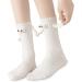 Joyzmdols Magnetic Hand Holding Socks 2023 - Funny Couple Socks for Women Men | White Magnetic Suction 3D Doll Design - Buy Online on GoSupps.com