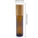 10pcs 10ml Glass Roller Bottles with Bamboo Lid - Aromatherapy Travel Perfume Bottles - Buy Online on GoSupps.com