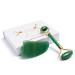 Jade Facial Roller Gua Sha Massager Tool Set for Neck Eye Back Leg Anti-Wrinkle Anti-Aging