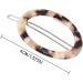 LEEQBCR 4 Pieces Acrylic Resin Geometric Hair Pins Round Leopard Print Hair Pins silver One size - Buy Online on GoSupps.com