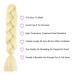 Shop Jumbo Braided Hair Extensions - Ombre Colors High-Temperature Synthetic 61 cm - 6 Packs (No. 613) for Braiding | International Shipping - Buy Online on GoSupps.com