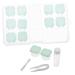 Solustre Box with 2 sets of contact lens tank contact lens organizer carrying bag for contact lenses container for contact lenses travel accessories travel invisible PP storage box green 6x3x3cm