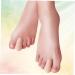 Silicone Toe Spacers - 1 Pair for Overlapping Toes, Bunion Relief & Toe Alignment - Beige - Buy Online on GoSupps.com