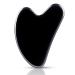 FUIYOOCEN Gua Sha Facial Tools Natural Obsidian Guasha Tool for Face Double Chin & Jawline Gua Sha Stone Self-Skin Care Face Stone Gua Sha tools for Women Guasha Stone Black