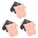 FOMIYES 6 STK pendants made of PU leather hand soap key trailer Handdesinfectant travel bottles Medallion key rings PU keybund key decor pockets alloy liquid