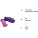 Pro 11 Wellbeing Slim Fit 3/4 Orthotic Insoles with Heel Pad for Plantar Fasciitis - 1 Pair (7/8.5 UK Pink) - Buy Online on GoSupps.com