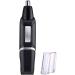 Ear Nose & Brow Trimmer Clipper Painless Eyebrow & Facial Hair Trimmer for Men & Women Battery Operated Waterproof Electric Groomer Easy to Clean (Black)