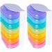 DOITOOL Travel Pill Box 2 Pack - Portable & Colorful Mini Medicine Boxes for Easy Travel Storage - Buy Online on GoSupps.com