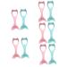 Balacoo 10 Pcs Mascara Brush Tools Eyeliner Stencil Eyeliner Aid Eyeliner Applicator Tool Silicone Eyeliner Mascara Drawing Aid Tool Protection Bridegroom Guide 15X5.7CM