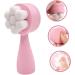 OHPHCALL Double Sided Facial Cleansing Brush Face Wash Facial Scrubber Silicone Face Scrubber for Women Facial Cleansing Tool Face Massage Brush Manual 3d Exfoliating Brush Pink Fiber Wool - Buy Online on GoSupps.com