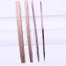 Pinicecore Nail Striping Tape Set - 4 Pcs Rose Gold Glitter 1mm 2mm 3mm for DIY Nail Art Decorations - Buy Online on GoSupps.com
