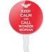 GRAPHICS & MORE Wonder Woman Keep Calm and Call Cupcake Picks Toppers Decoration Set of 6 - Buy Online on GoSupps.com