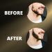 OMWAH Water-Proof Beard and Eyebrow Pencil Filler for Men - Long-Lasting Natural Finish in Black, with Beard Brush - Male Mustache and Beard Repair - Buy Online on GoSupps.com
