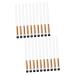 FOMIYES 20 Pcs Makeup Brush Small Eyeshadow Brush Eye Shadow Brush for Makeup White Wooden Handle 17.50X1.00X1.00CMx2pcs Whitex2pcs