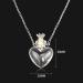 Heart Glass Mini Necklace with Essential Oils - Lodmloer Memorial Sacific Hall Chain Crown Stopper - Unique Burial Souvenir & Memory Jewelry - Buy Online on GoSupps.com