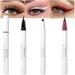 evpct 3Pcs White Red Black Matte Waterproof Colored Eyeliner Liquid Eye Liner Color Set Long Lasiting Colorful Liquid Eyeliner lapiz delineador de ojos contra el agua blanco para ojos de colores 1+3+8 3 Count (Pack of 1)...