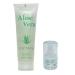 Aloe Vera Gel 100% Moisturizing Travel Set 250 ml Tube + 30 ml Refill Dispenser for Hand Luggage