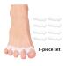 AGARES Toe Spacers (8-Piece Set) | Bunions Correction for Women & Men | Toe Brace for Foot Pain & Plantar Fasciitis - White - Buy Online on GoSupps.com