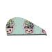 Smiling succulents dry hair cap girls soft super absorbent elastic wrap wet hair long thick hair quick dry cap women's cap
