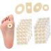 minkissy 4sheets Latex Corn Stickers Toe Separator Corn Cushions Corn Shoes Sticker Toe Feet Pads Foam Callus Cushions Corn Cushion Pads Corn Protector Pad Foot Stickers Latex Sponge Care - Buy Online on GoSupps.com