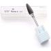 Black Ceramic Flame Bit Professional Nail Drill Bit Nail Art Electric Manicure Drill Suitable for Gel Acrylics Manicure(M) - Buy Online on GoSupps.com