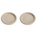 Clisted 100% Compostable Disposable Paper Plates Bulk 9 Inch 100 Pack Bamboo Plates Eco Friendly Biodegradable