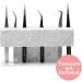 8 Holes Marble Pattern Tweezers Holder Bracket - Acrylic Makeup Accessories for Eyelash Extensions by Gemerry | Pink Tweezer Holder - Buy Online on GoSupps.com