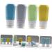 Beatifufu Travel Toiletries 1 Set Silica Gel Bottle Storage Cosmetic Bottle Travel Squeeze Bottle - Buy Online on GoSupps.com